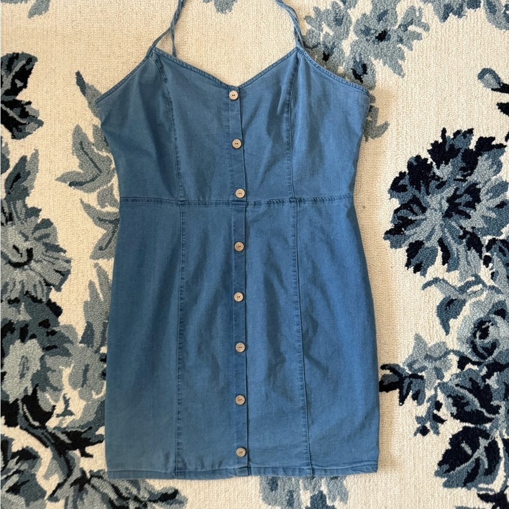 Blashe women’s stretchy light blue denim dress 3xl